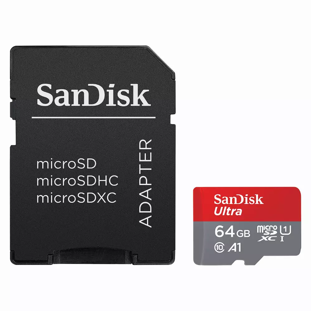 Карта памет SanDisk Ultra microSDXC 64GB UHS-I - SDSQUAB-064G-GN6MA