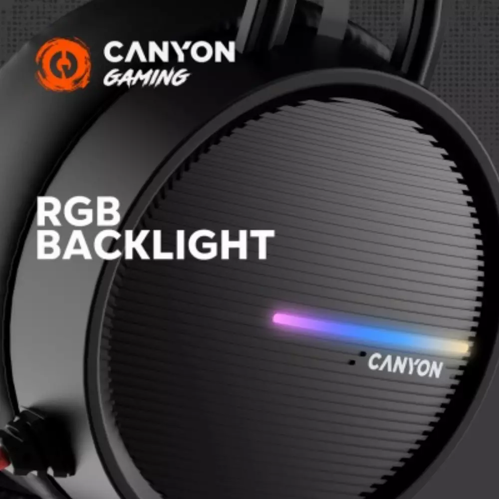 Геймърски слушалки Canyon Interceptor GH-8A Gaming USB 3.5mm - CND-SGHS8A