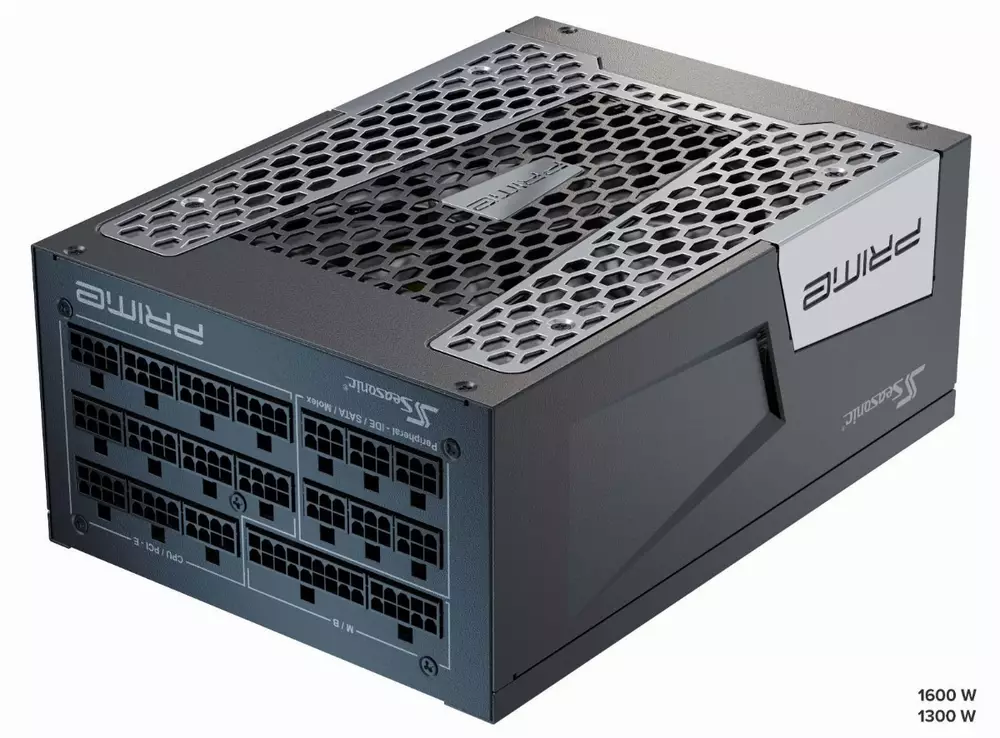 Захранване Seasonic PRIME TX-1600 (1600W) 80 Plus Titanium PCIe Gen 5 PSU - SSR-1600TR  