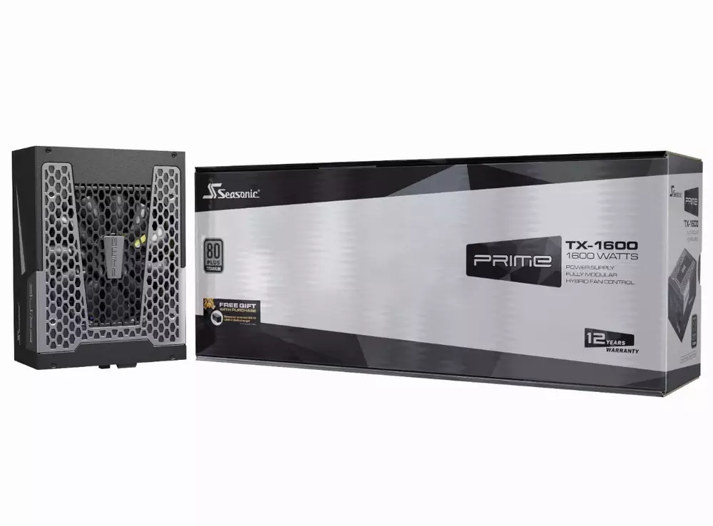 Захранване Seasonic PRIME TX-1600 (1600W) 80 Plus Titanium PCIe Gen 5 PSU - SSR-1600TR  