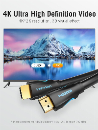 Vention кабел Cable HDMI 2.0 15.0m - 4K/60Hz Black - VAA-M02-B1500