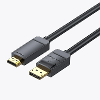 Vention кабел Cable DisplayPort to HDMI 3.0m - 4K, Gold Plated - HAGBI