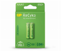 Акумулаторна Батерия GP R03 AAA 650mAh NiMH 65AAAHCE-EB2, 2 бр. в опаковка