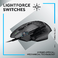 Геймърска мишка Logitech G502 X optical Gaming Mouse Black - 910-006138