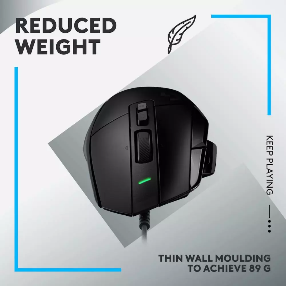 Геймърска мишка Logitech G502 X optical Gaming Mouse Black - 910-006138