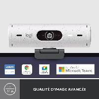Уеб камера Logitech BRIO 500 White - 960-001428