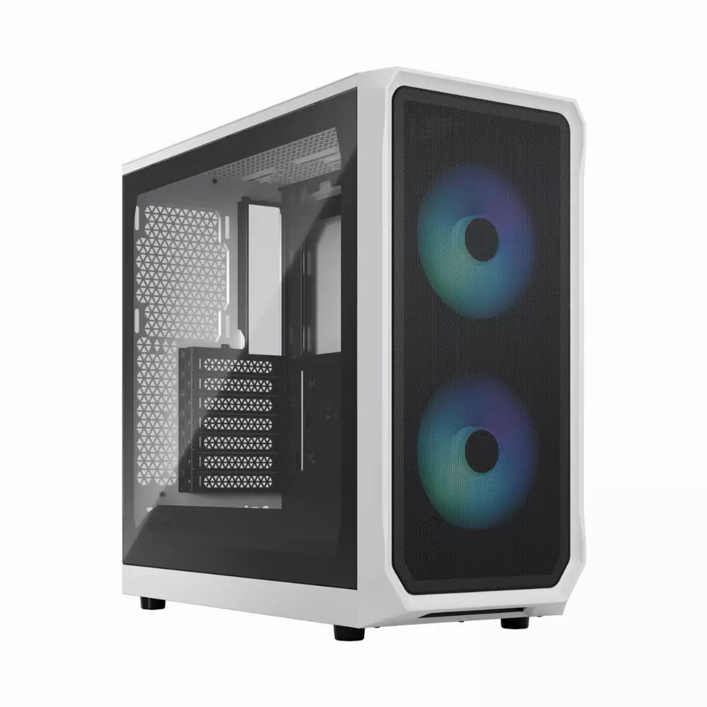 Кутия Fractal Focus 2 RGB White TG Clear Tint - FD-C-FOC2A-04