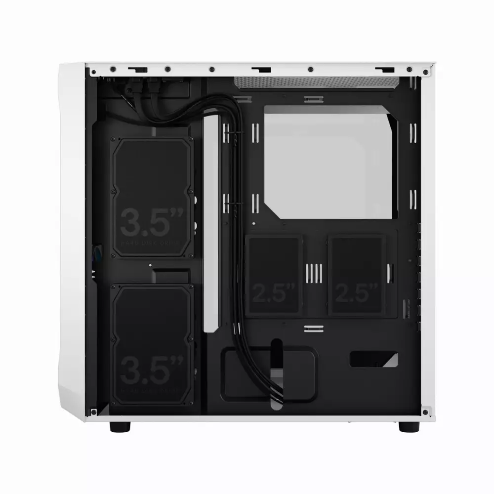 Кутия Fractal Focus 2 RGB White TG Clear Tint - FD-C-FOC2A-04