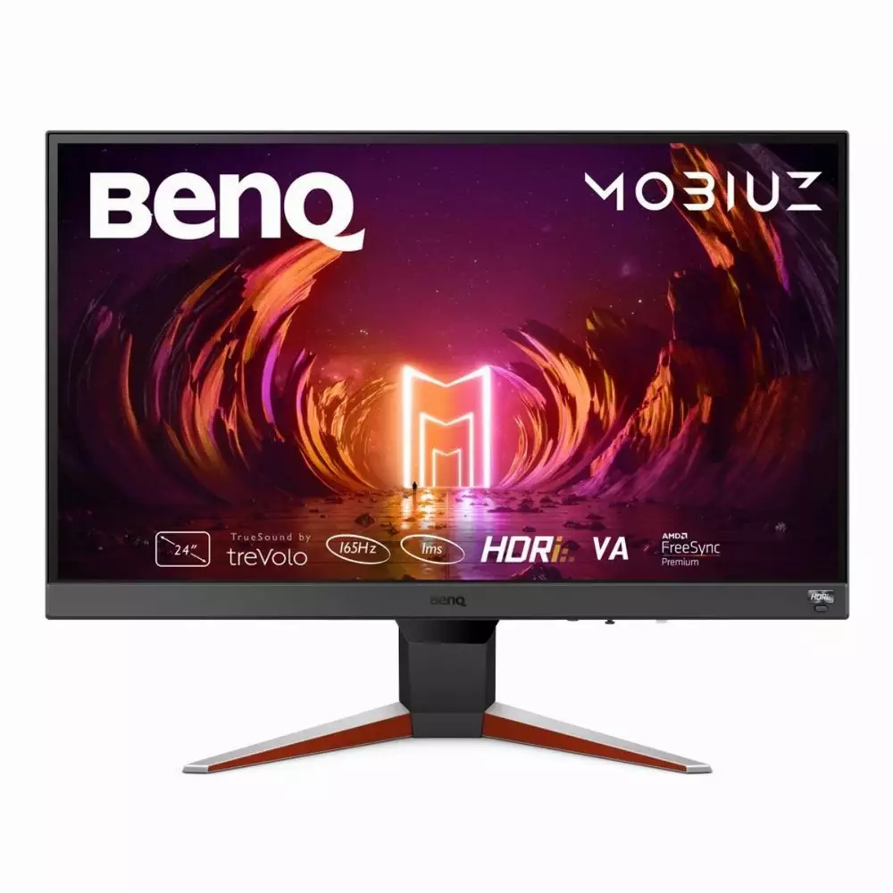 Монитор BenQ EX240N MOBIUZ  23.8", VA, FHD 1920x1080, 165Hz, 1ms, AMD FreeSync Premium, Черен