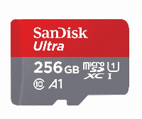 Карта памет SanDisk Ultra microSDXC 256GB + SD Adapter 150MB/s A1 Class 10 UHS-I