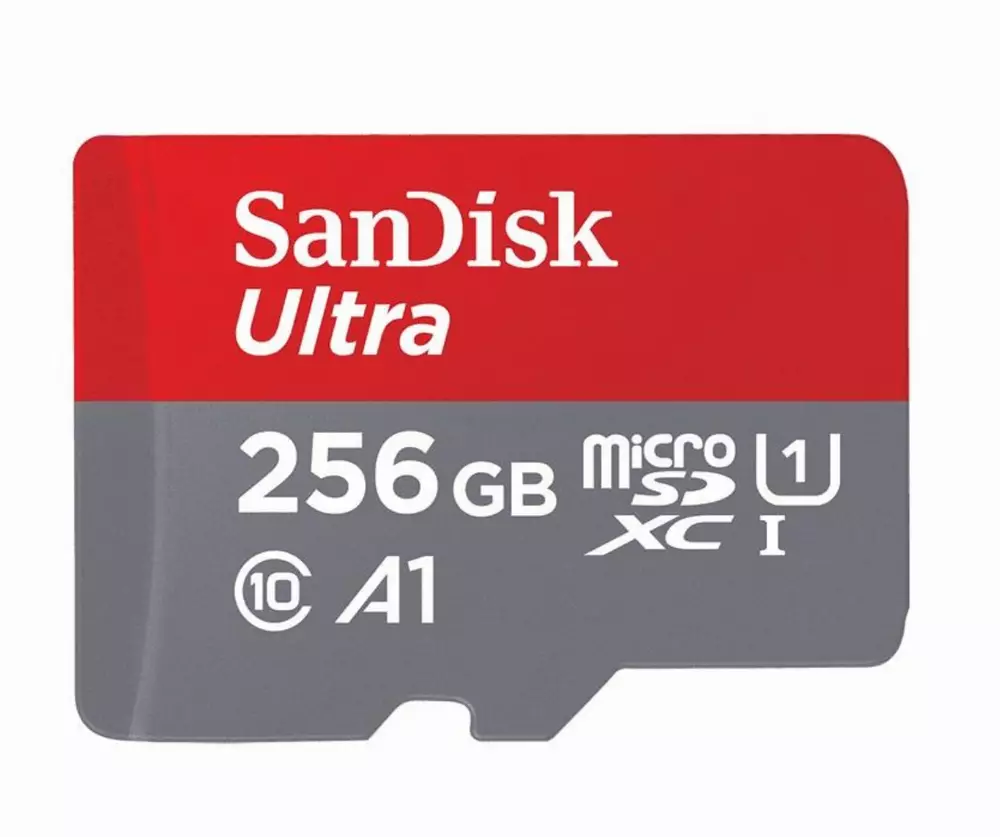 Карта памет SanDisk Ultra microSDXC 256GB + SD Adapter 150MB/s A1 Class 10 UHS-I