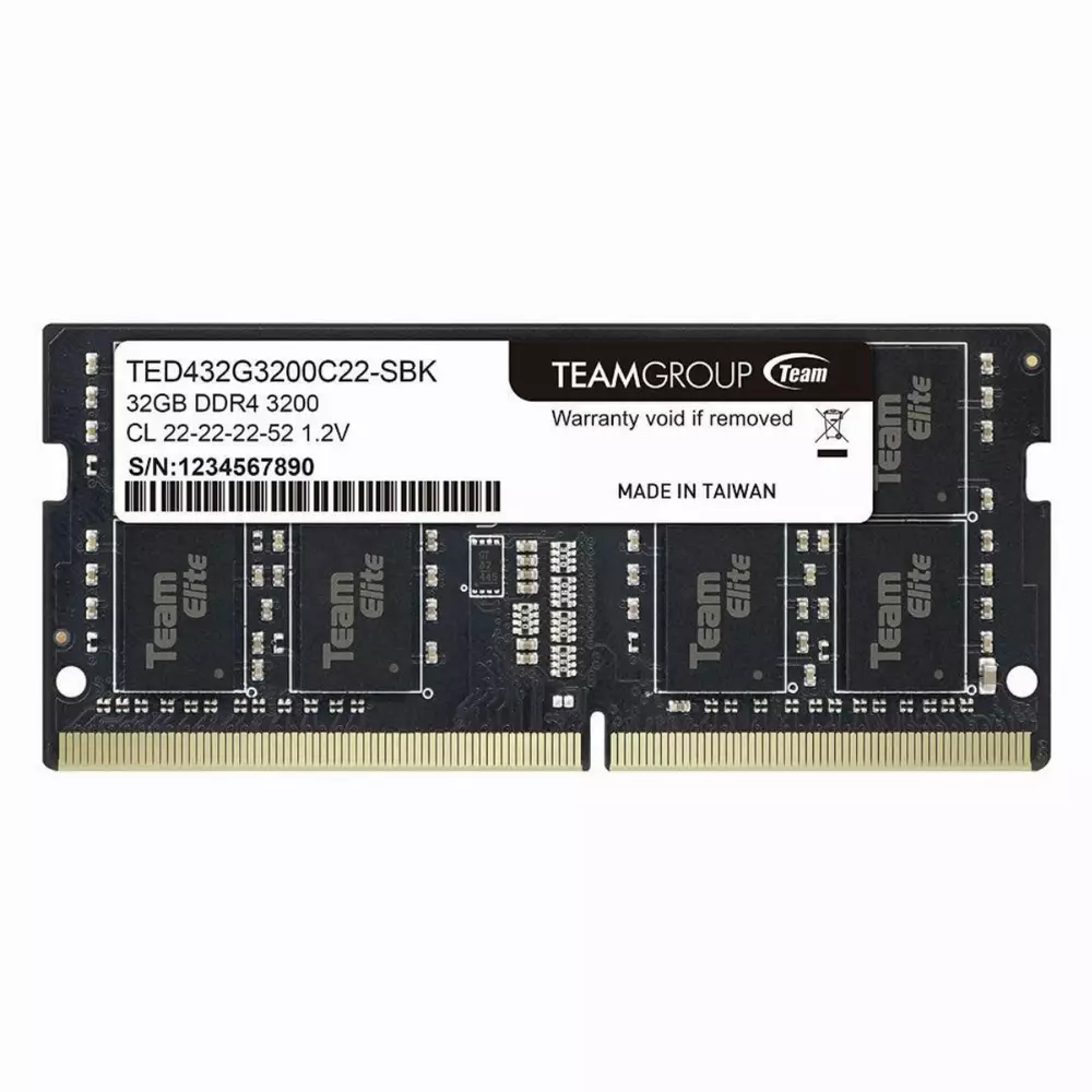 Памет Team Group Elite DDR4 SO-DIMM 32GB 3200MHz CL22 - TED432G3200C22-S01