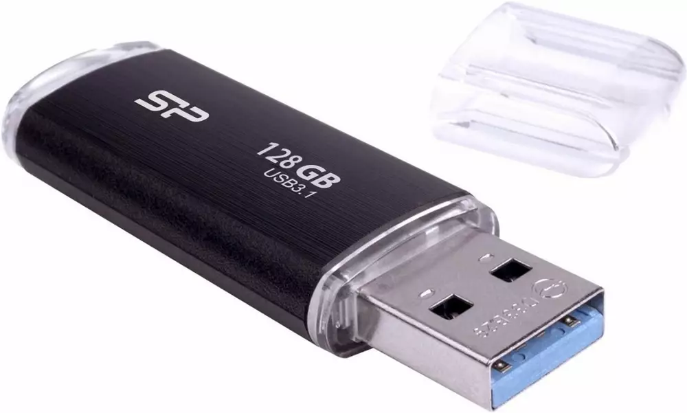 USB памет SILICON POWER Blaze B02 128GB USB 3.2 Gen 1 Black