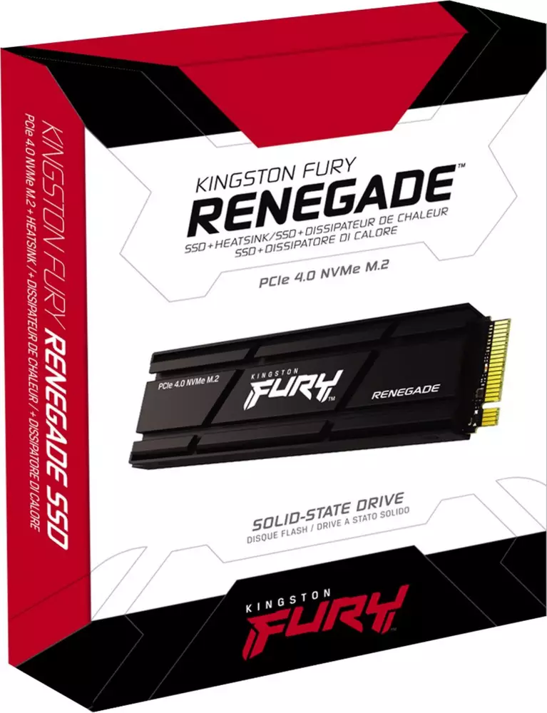 Диск SSD Kingston Fury Renegade 1TB M.2 2280 PCIe 4x4 Heatsink- SFYRSK/1000G