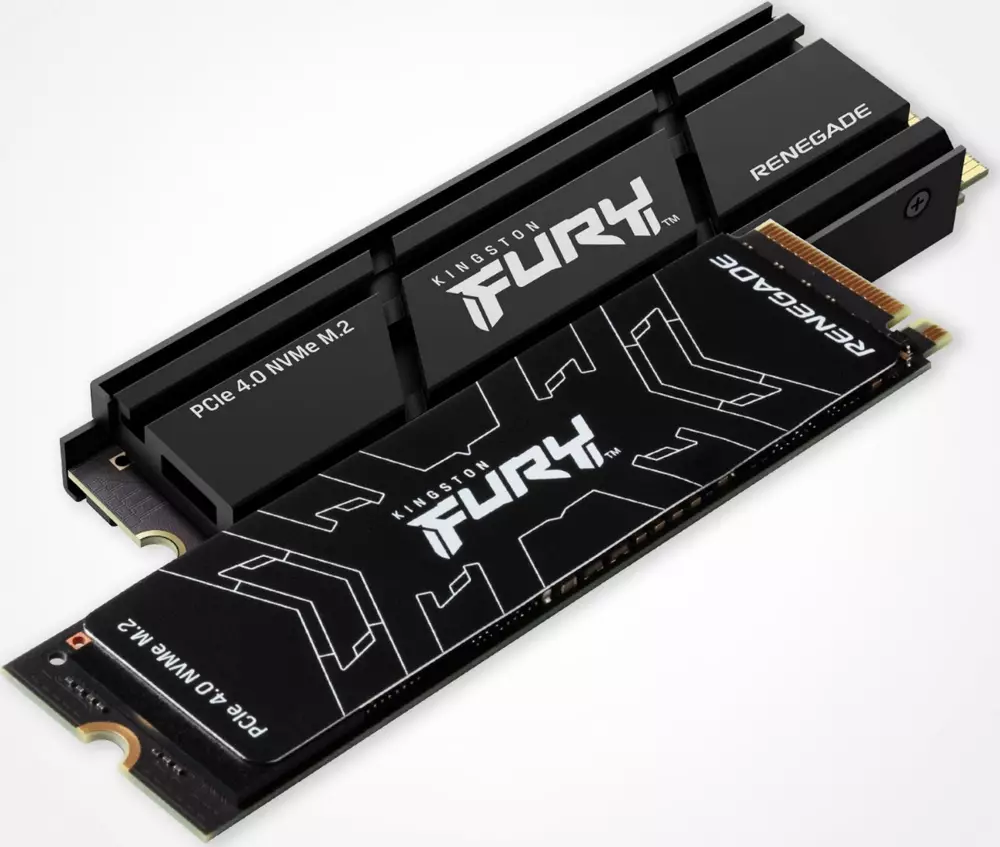 Диск SSD Kingston Fury Renegade 1TB M.2 2280 PCIe 4x4 Heatsink- SFYRSK/1000G