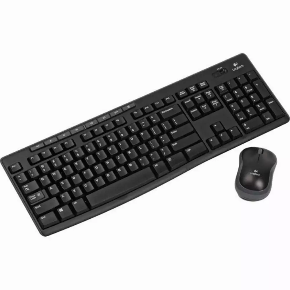 Kомплект безжични клавиатура с мишка Logitech MK270, 2.4 GHZ, Черен