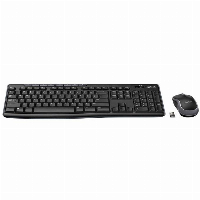 Kомплект безжични клавиатура с мишка Logitech MK270, 2.4 GHZ, Черен