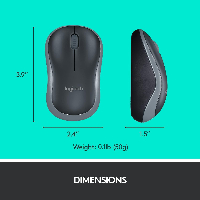 Kомплект безжични клавиатура с мишка Logitech MK270, 2.4 GHZ, Черен