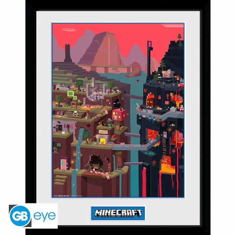 GBEYE MINECRAFT - Framed print "World" (30x40)