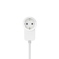 Разклонител HAMA Power strip, 3 гнезда, 1.4м, Допълнителен контакт, Бутон вкл/изкл, Бял