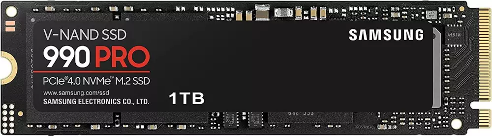 Диск SSD SAMSUNG 990 PRO 1TB M.2 2280 NVMe PCIe Gen 4.0 x4 - MZ-V9P1T0BW