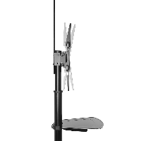 Мобилна стойка Ewent ACT AC8370,  За под, Регулируема, 32"-70", VESA, До 50 кг., Черна