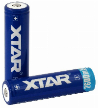 Акумулаторна батерия XTAR за фенери 18650 със защита , 2600mAh, Li-ion
