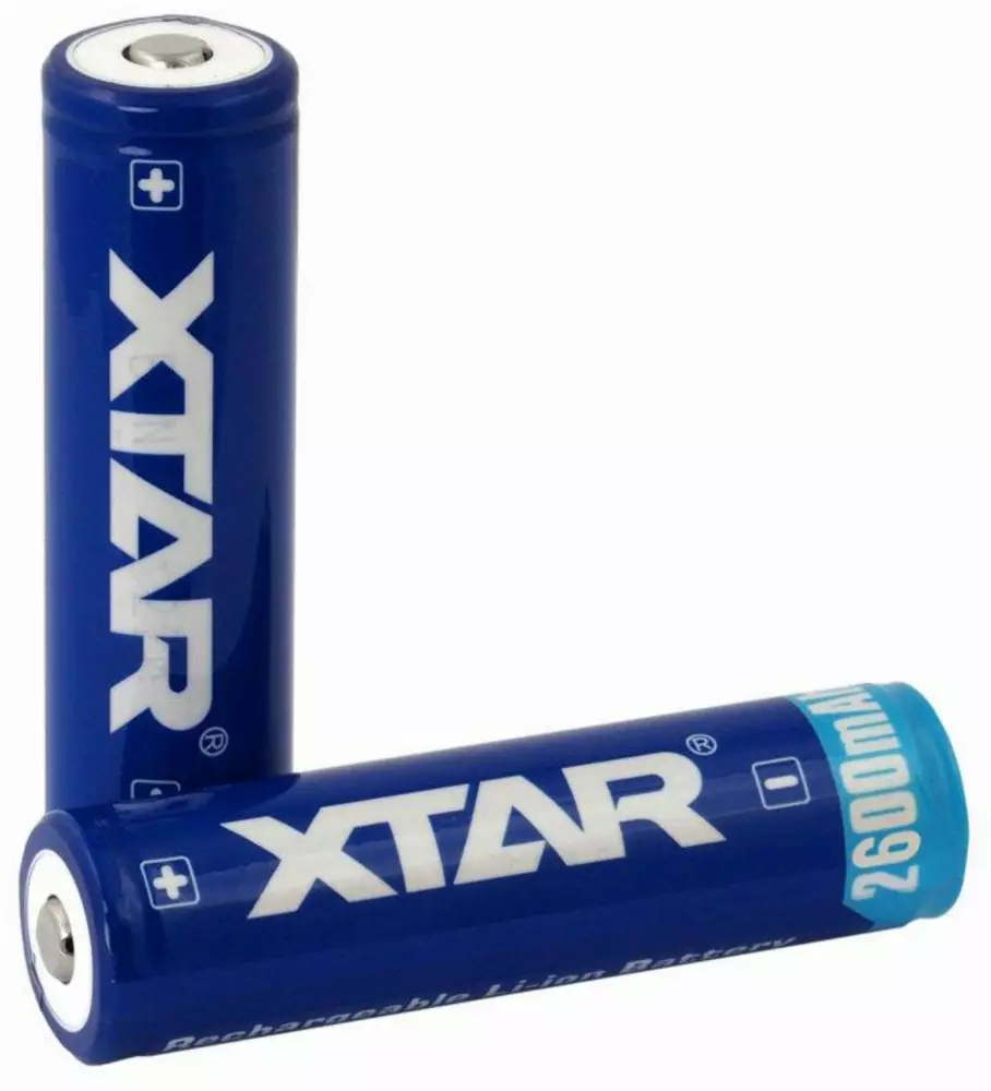 Акумулаторна батерия XTAR за фенери 18650 със защита , 2600mAh, Li-ion