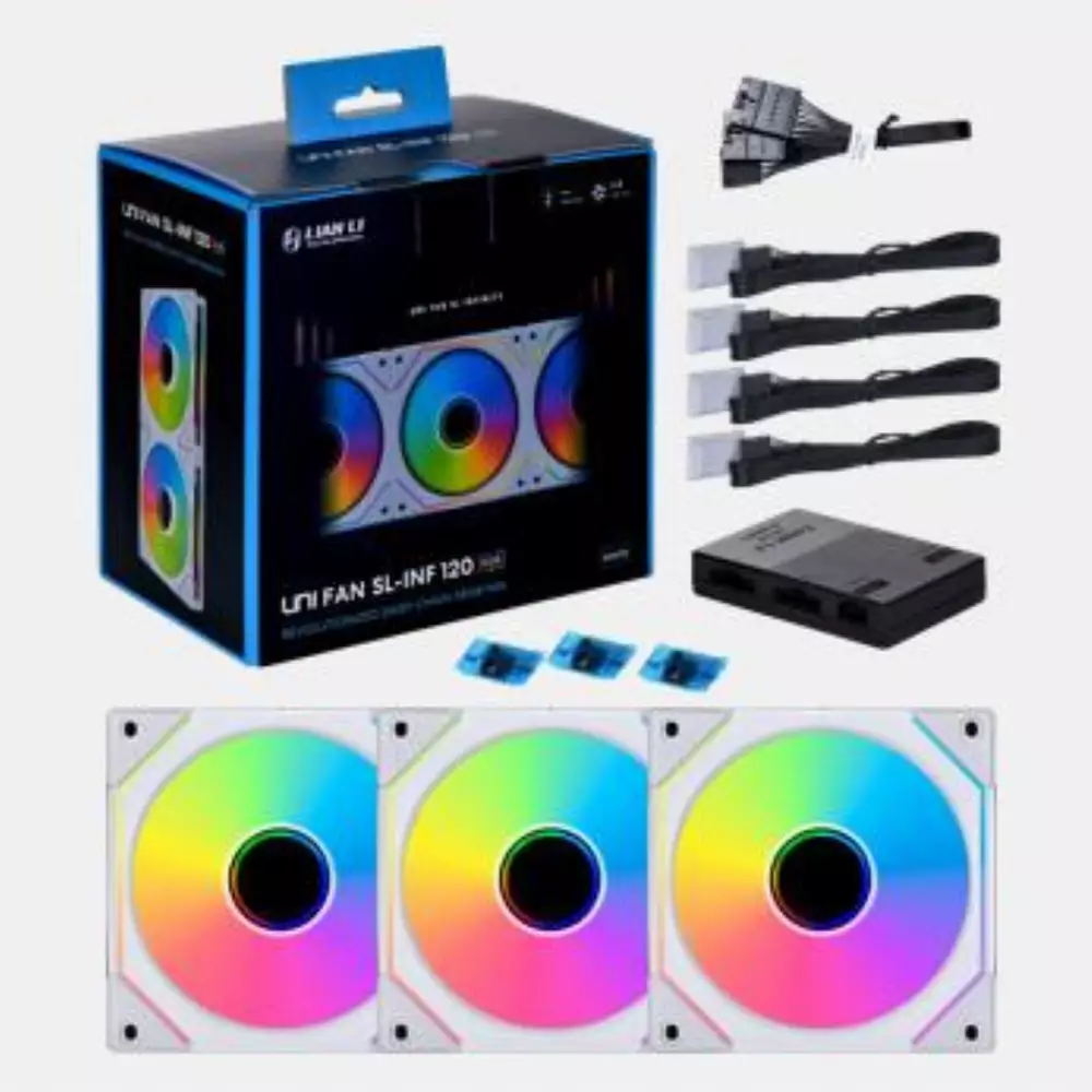 Вентилатори Lian Li UNI SL-INF 120 White ARGB, 3 Fan комплект