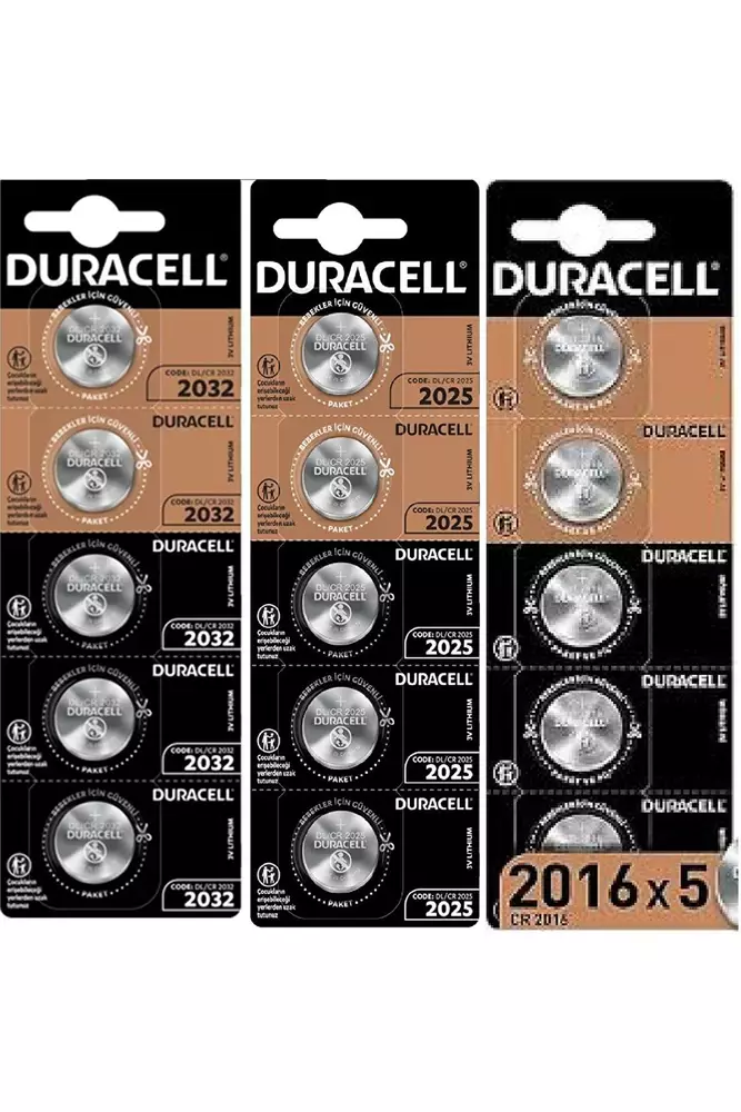 Бутонна батерия литиева  CR2025 3V  5 бр. блистер DURACELL  /цена за 1 батерия/