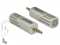Микрофон DeLock 65893, За смартфон/таблет, 3.5 mm 4 Pin Stereo Jack 90&deg;, Сребрист