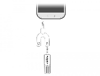 Микрофон DeLock 65893, За смартфон/таблет, 3.5 mm 4 Pin Stereo Jack 90&deg;, Сребрист
