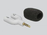 Микрофон DeLock 65893, За смартфон/таблет, 3.5 mm 4 Pin Stereo Jack 90&deg;, Сребрист