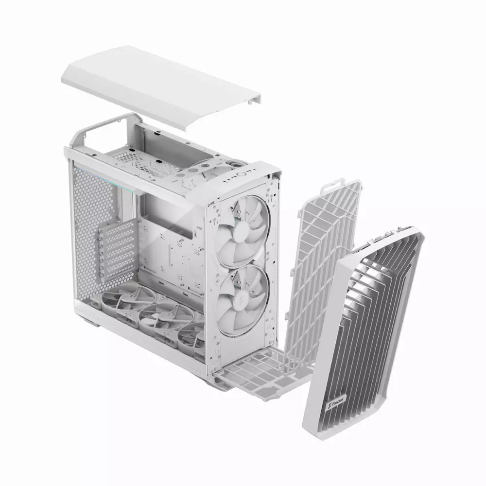 Кутия Fractal Torrent RGB White TG Clear Thint - FD-C-TOR1A-07