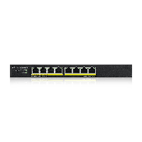 Суич 8-портов ZyXEL GS1915-8, Gigabit, управляем, standalone или Nebula управление, PoE