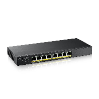 Суич 8-портов ZyXEL GS1915-8, Gigabit, управляем, standalone или Nebula управление, PoE