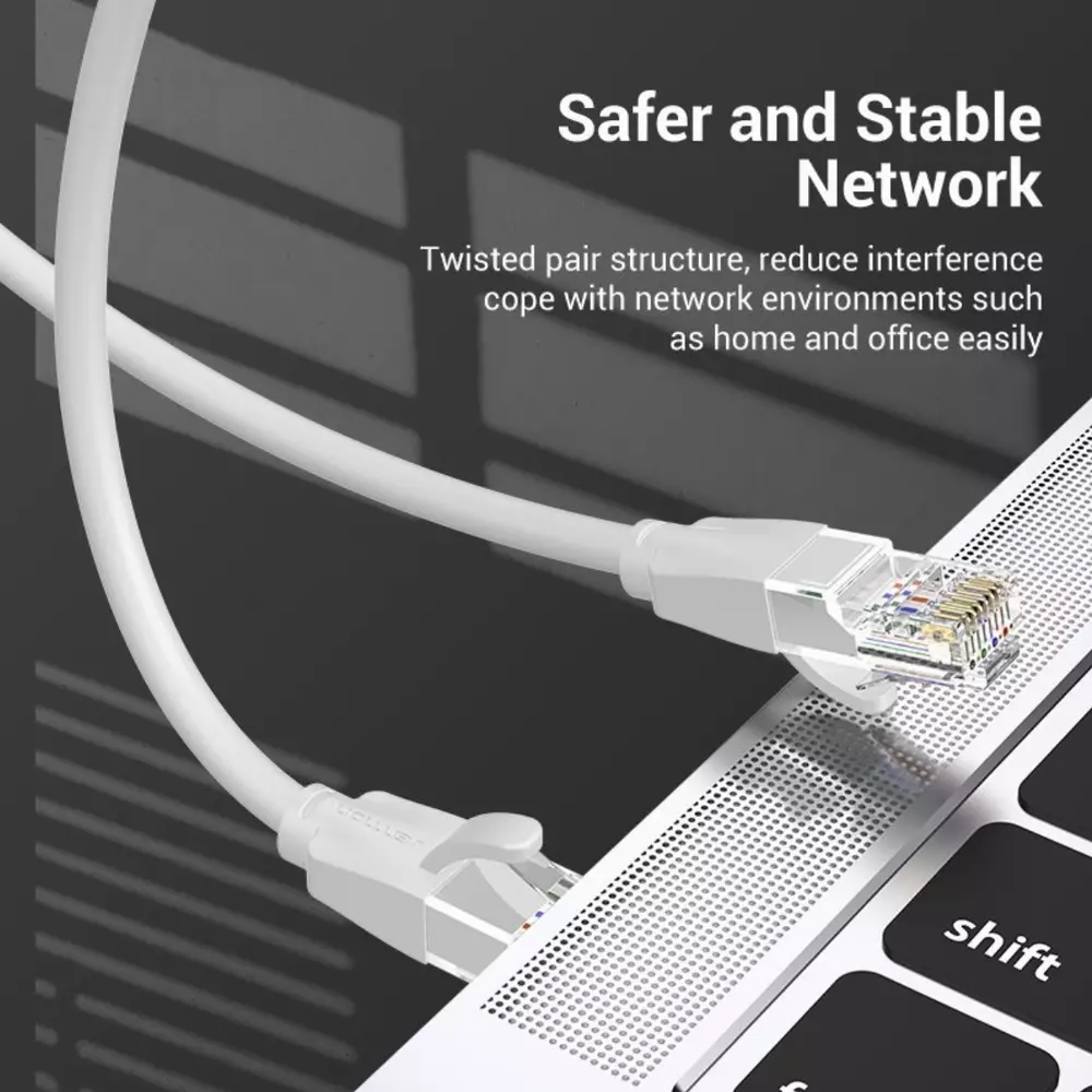 Vention Кабел LAN UTP Cat.6 Patch Cable - 2.0M Gray - IBEHH