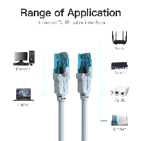 Vention Кабел LAN UTP Cat5e Patch Cable - 20M Blue - VAP-A10-S2000