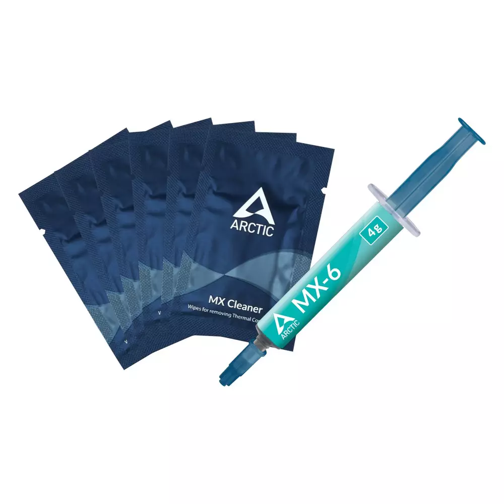 Термо паста Arctic MX-6 Thermal Compound 4gr with 6pcs MX Cleaner - ACTCP00084A