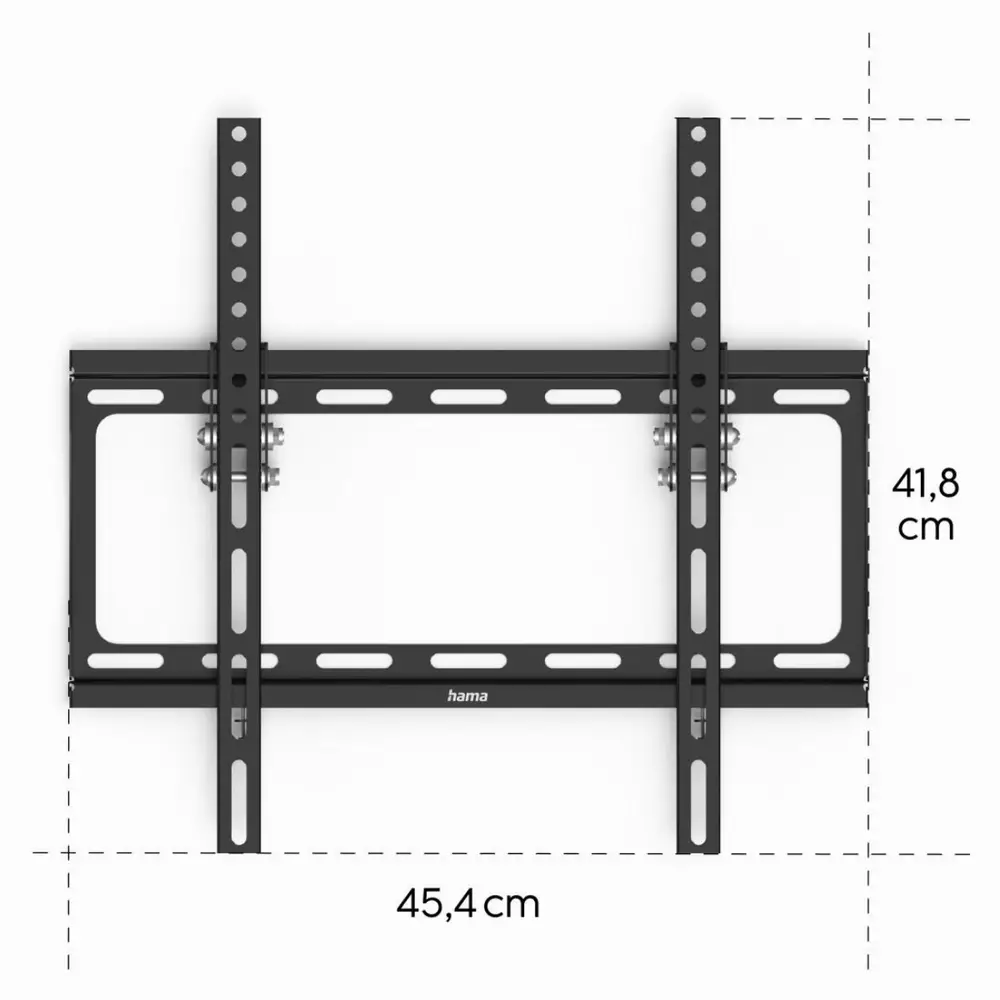 Метална стойка за TV Hama TILT, 165 см (65"), черна