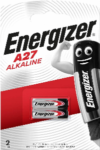 Алкална батерия ENERGIZER 12 V 2 бр. в опаковка за аларми А27 LR27 /цена за 2 батерии/