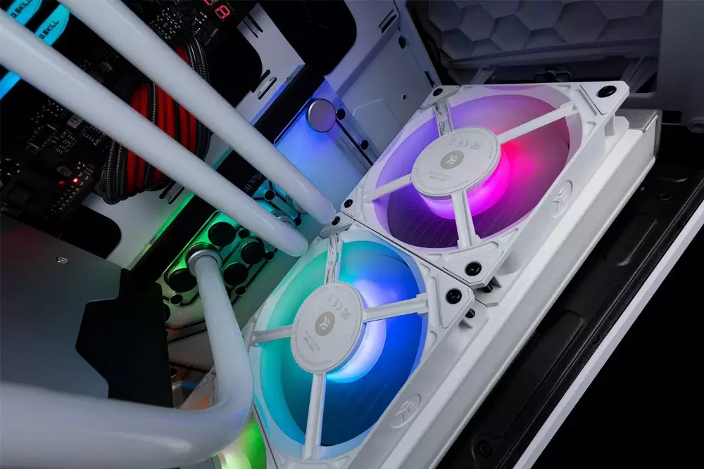 Вентилатор EK-Loop Fan FPT 140 D-RGB - White (600-2200rpm)