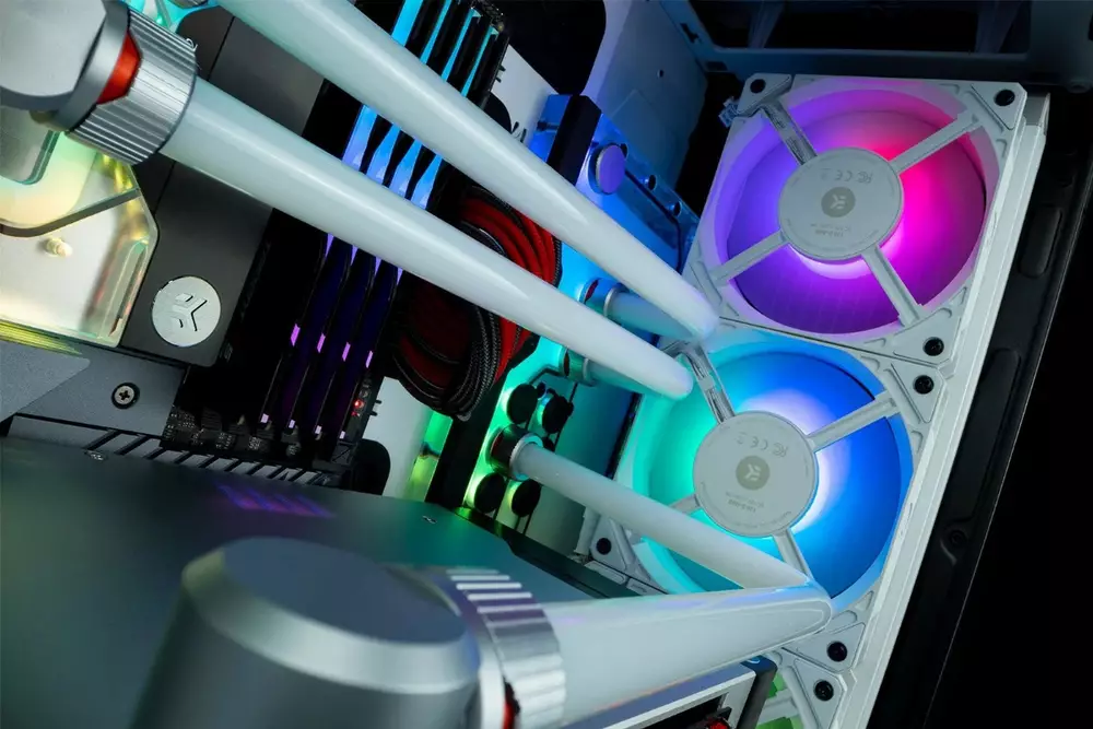 Вентилатор EK-Loop Fan FPT 140 D-RGB - White (600-2200rpm)