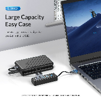 Orico хъб HUB USB3.1 Type-C 4 port - 4 x USB3.0 Black - PW4U-C3-015-BK