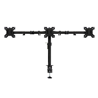 Стойка за 3 мониторa ACT AC8303, За бюро, Регулируема, 27", 3x7 кг, Черен