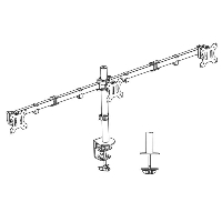 Стойка за 3 мониторa ACT AC8303, За бюро, Регулируема, 27", 3x7 кг, Черен
