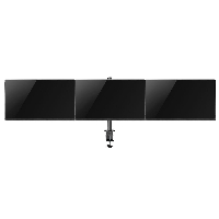 Стойка за 3 мониторa ACT AC8303, За бюро, Регулируема, 27", 3x7 кг, Черен