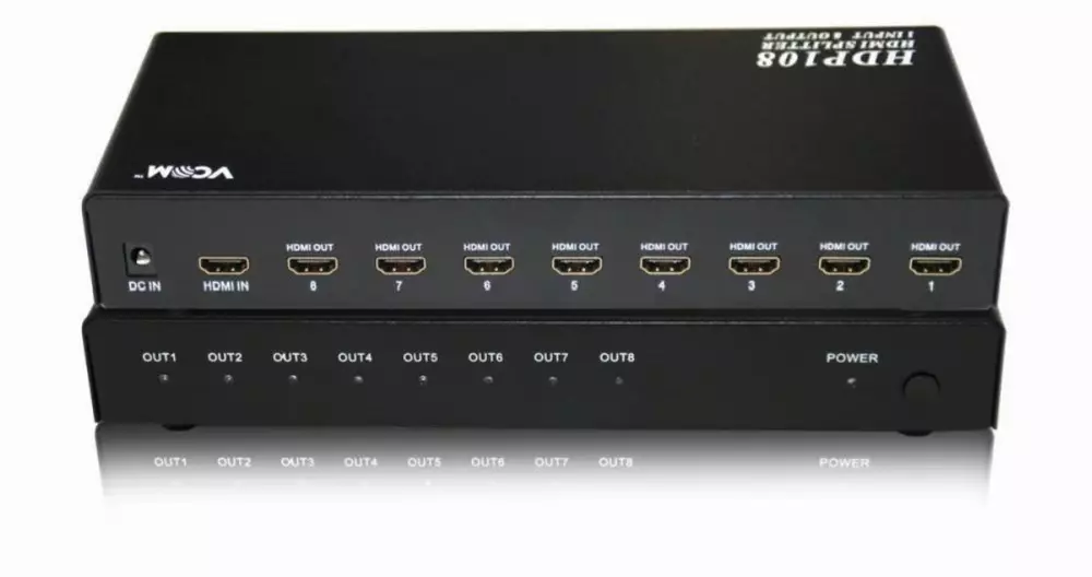 Сплитер HDMI Splitter VCom DD418A Multiplier 1x8