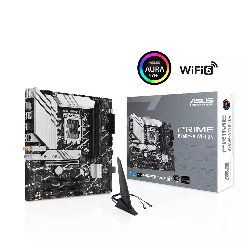 Дънна платка ASUS PRIME B760M-A WIFI D4 LGA1700 DDR4