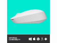 Безжична оптична мишка LOGITECH M171 USB Бял 910-006867